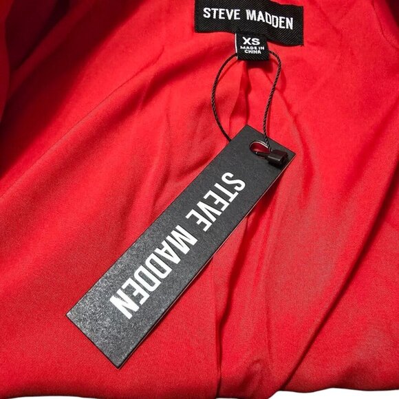 Steve Madden NWT Payton Blazer in Red Sz XS - Picture 8 of 11